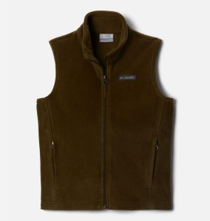 Columbia Steens Mountain Fleece Kids' Vest Olive | CNVDFR-469