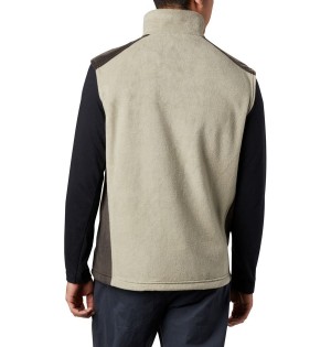 Columbia Steens Mountain Fleece Men's Vest Khaki | GHYIAP-476