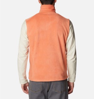 Columbia Steens Mountain Fleece Men's Vest Orange | KPSOLX-685