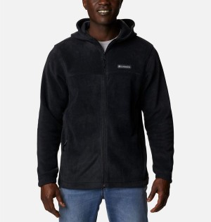 Columbia Steens Mountain Full Zip Hoodie Men's Fleece Jacket Black | IRADGK-031