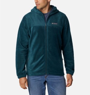Columbia Steens Mountain Full Zip Hoodie Men's Fleece Jacket Green | KOAEMP-106