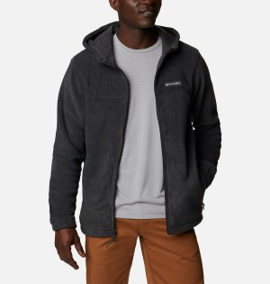 Columbia Steens Mountain Full Zip Hoodie Men's Fleece Jacket Grey | XLEOHI-659