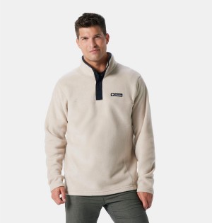 Columbia Steens Mountain Half Snap Fleece Men's Pullover Khaki | FTXQAD-504