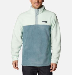 Columbia Steens Mountain Half Snap Fleece Men's Pullover Green | STBQUW-450