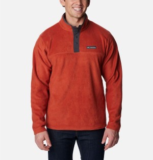 Columbia Steens Mountain Half Snap Fleece Men's Pullover Red | WEIVQD-349