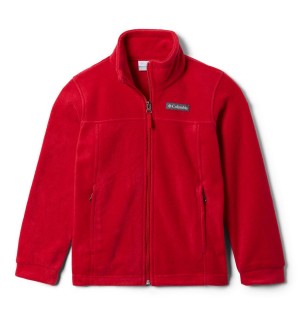 Columbia Steens Mountain II Fleece Kids' Jacket Red | EZUNSO-106