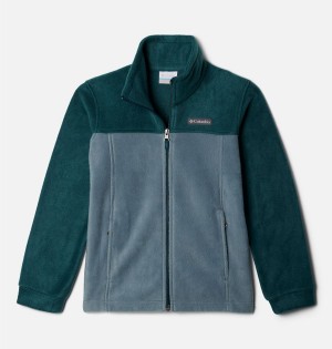 Columbia Steens Mountain II Fleece Kids' Jacket Turquoise | VGNCQJ-027