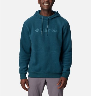 Columbia Steens Mountain Men's Hoodie Turquoise | VPYKJR-037