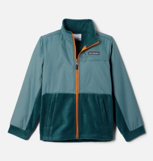 Columbia Steens Mountain Overlay Fleece Kids' Jacket Turquoise | MOHGQP-089
