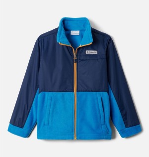 Columbia Steens Mountain Overlay Fleece Kids' Jacket Blue | SGFKNV-035