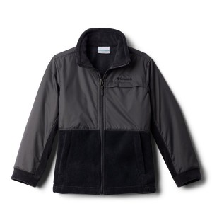 Columbia Steens Mountain Overlay Fleece Kids' Jacket Black | CVLDPE-248