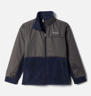 Columbia Steens Mountain Overlay Fleece Kids' Jacket Grey | IWXZTM-319