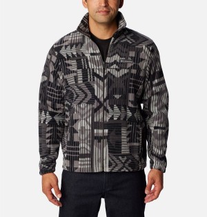 Columbia Steens Mountain Printed Men's Fleece Jacket Grey | TIMKPL-917