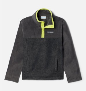Columbia Steens Mountain Quarter Snap Pull-Over Kids' Fleece Grey | XUJBPY-082