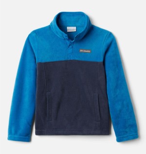 Columbia Steens Mountain Quarter Snap Pull-Over Kids' Fleece Navy | AWERYU-213