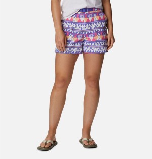 Columbia Summerdry Cargo Women's Shorts Purple | XYDFWQ-729