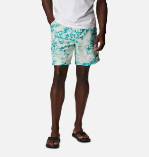 Columbia Summertide Stretch Printed Men's Shorts Turquoise | EVYFCS-169