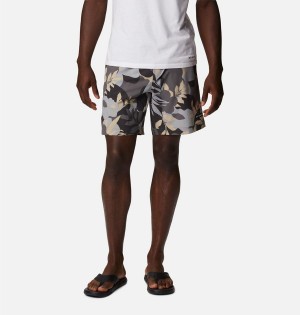 Columbia Summertide Stretch Printed Men's Shorts Grey | CJBXRV-603