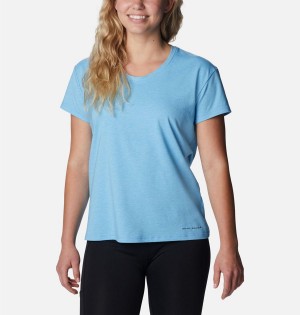 Columbia Sun Trek Women's T-Shirt Blue | LPVTCH-435