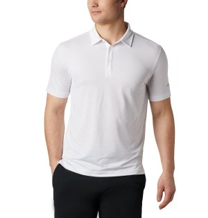 Columbia Sunday Golf Men's Polo Shirt White | VIOCAB-068