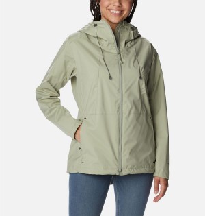 Columbia Sunrise Ridge Women's Rain Jacket Green | HZNIJQ-837