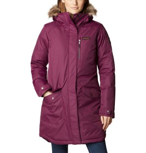 Columbia Suttle Mountain Long Insulated Women's Coats Purple | EGTOAN-507