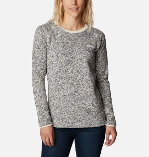 Columbia Sweater Weather Fleece Crew Women's Pullover Grey | NUPZXK-234