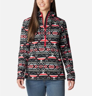 Columbia Sweater Weather Fleece Pullover Women's Hoodie Red | ZJCUAW-574