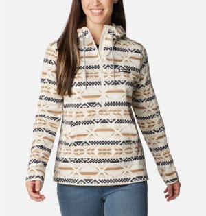 Columbia Sweater Weather Fleece Pullover Women's Hoodie White | NKWVSE-293