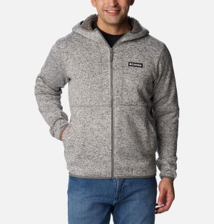 Columbia Sweater Weather Full Zip Hoodie Men's Fleece Jacket Grey | FGVXKE-527