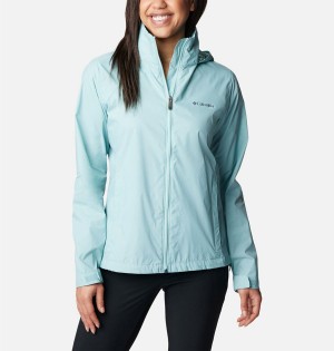 Columbia Switchback III Women's Rain Jacket Turquoise | DFLJNK-387