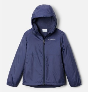 Columbia Switchback Sherpa Lined Kids' Jacket Navy | YVFKJW-281