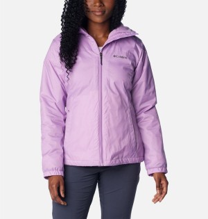 Columbia Switchback Sherpa Lined Women's Rain Jacket Purple | IDOSNC-324