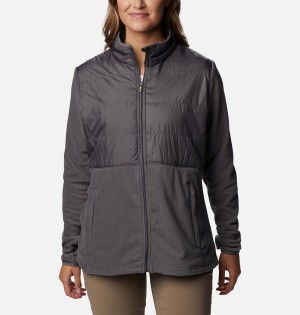 Columbia Tamarancho Full Zip Women's Fleece Jacket Grey | MDGHKY-518