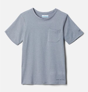 Columbia Tech Trail Kids' T-Shirt Grey | VKNXOB-985