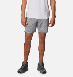 Columbia Tech Trail Knit Men's Shorts Grey | OTVUNH-942