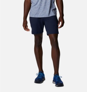 Columbia Tech Trail Knit Men's Shorts Navy | WSFAVI-453