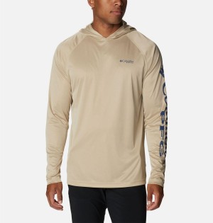 Columbia Terminal Tackle Heather Men's Hoodie Khaki | GYDIZQ-458