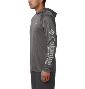 Columbia Terminal Tackle Heather Men's Hoodie Grey | QUWINV-508