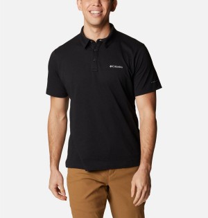 Columbia Thistletown Hills Men's Polo Shirt Black | CEJWSY-587