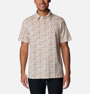Columbia Thistletown Hills Men's Polo Shirt Beige | JQGUCL-932