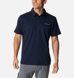 Columbia Thistletown Hills Men's Polo Shirt Navy | JMALYP-598