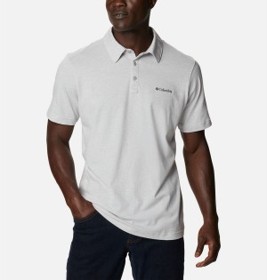 Columbia Thistletown Hills Men's Polo Shirt Grey | NYPOKD-406