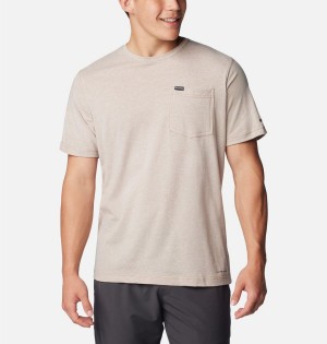 Columbia Thistletown Hills Pocket Men's T-Shirt White | LTWACP-902