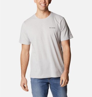 Columbia Thistletown Hills Short Sleeve Men's T-Shirt Grey | ZUJOVQ-134