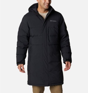 Columbia Toyama Pass Down Men's Coats Black | ZQSAWI-921