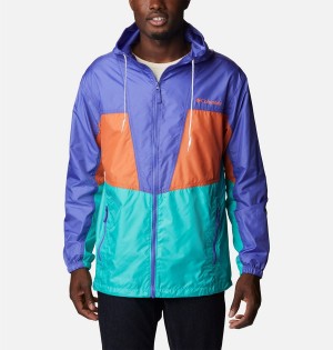 Columbia Trail Traveler Men's Windbreaker Turquoise | IFQMVH-918