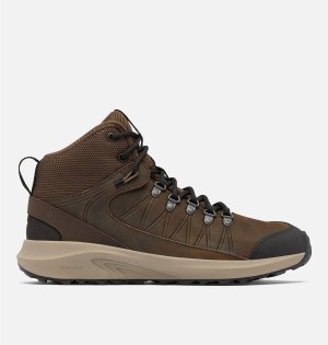 Columbia Trailstorm Crest Mid Waterproof Men's Hiking Shoes Brown | FIANCM-746