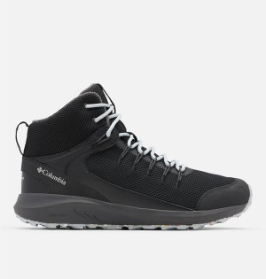 Columbia Trailstorm Mid Waterproof Omni Heat Men's Hiking Shoes Black | KIRECZ-316