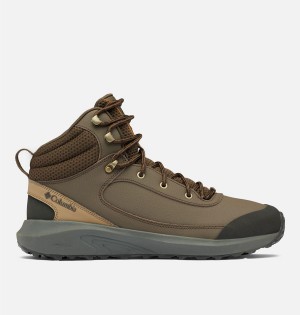 Columbia Trailstorm Peak Mid Men's Hiking Shoes Brown | MNZEFL-398